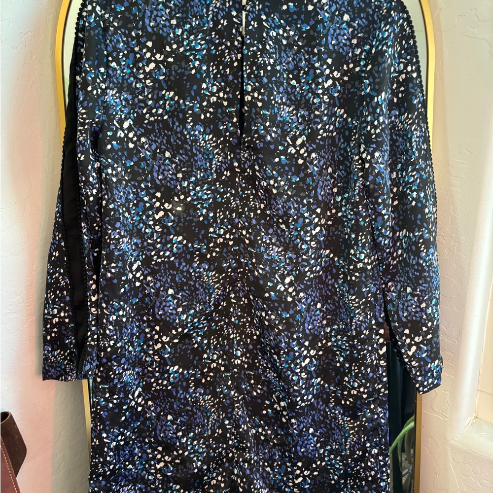 Blue and Black Banana Republic Shift Dress